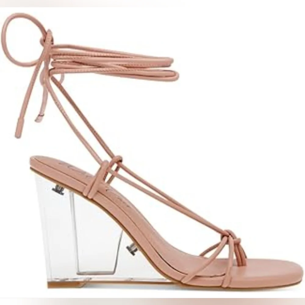 Wild Pair Santeago Strappy Wedge Heels - Size 9‎